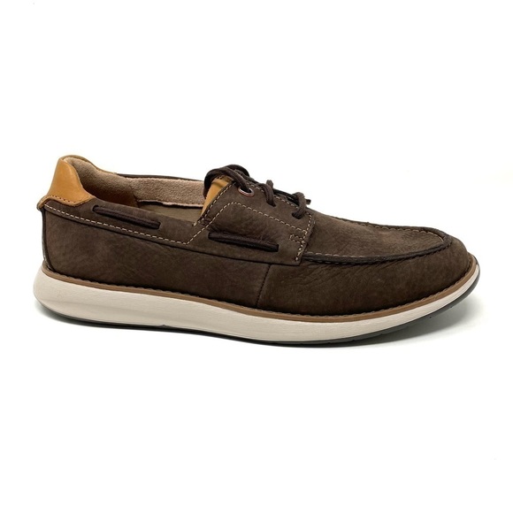Clarks Mens Un Pilot Lace Brown - Picture 1 of 7